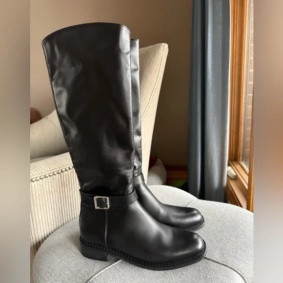 La Canadienne Stevie black leather boots. - Picture 1 of 8